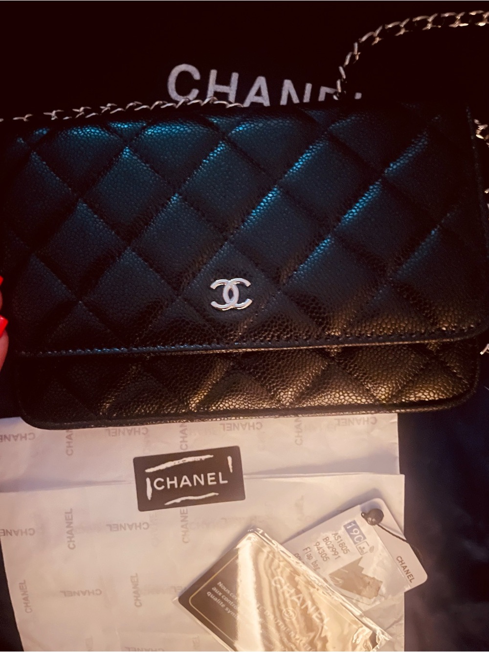 🥑 GREEN, BLACK OR LAVENDER soft quilted Crossbody Bag Wallet on braided chain